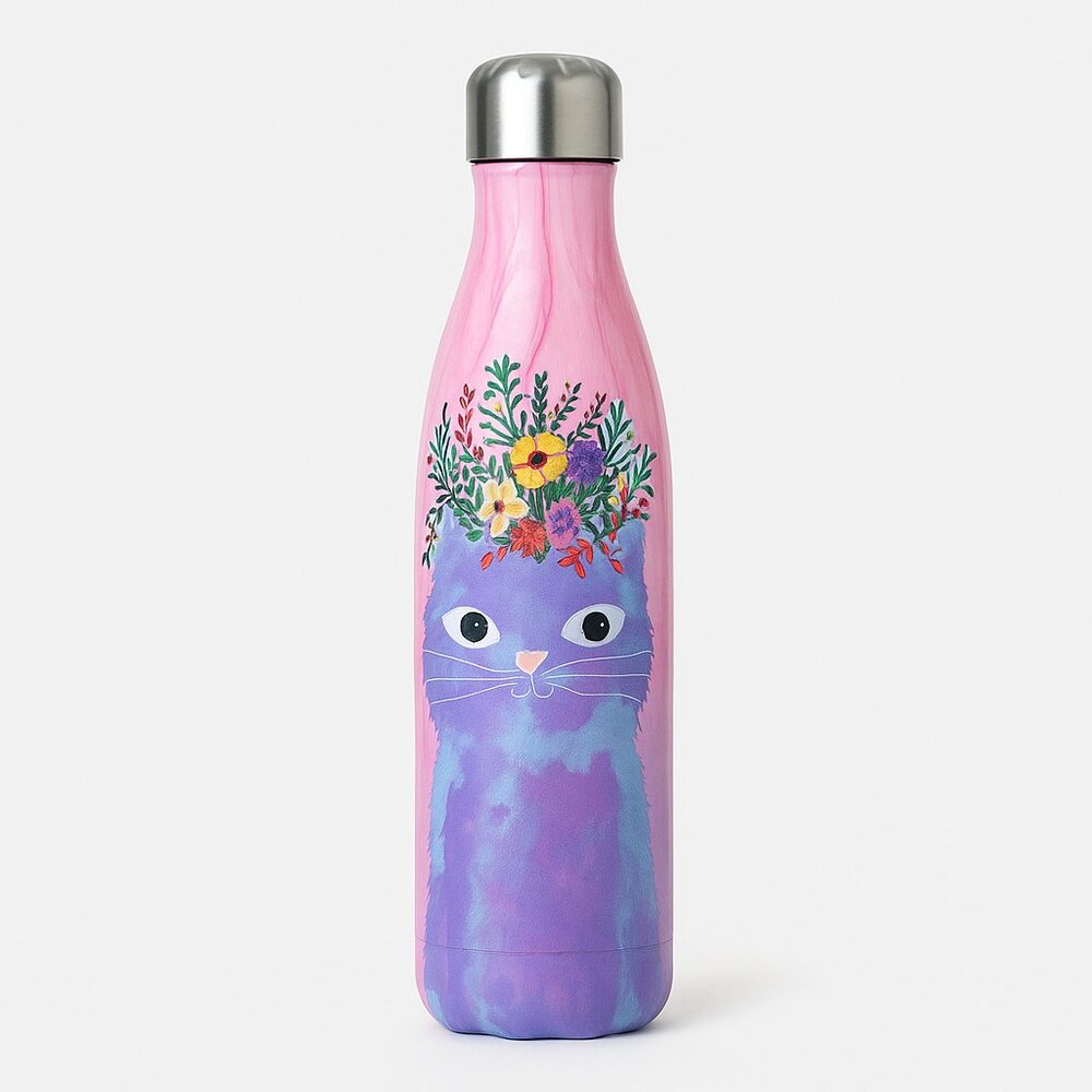 Studio Oh! Insulated Stainless Steel Water Bottle - Mia Charro Cat 25oz